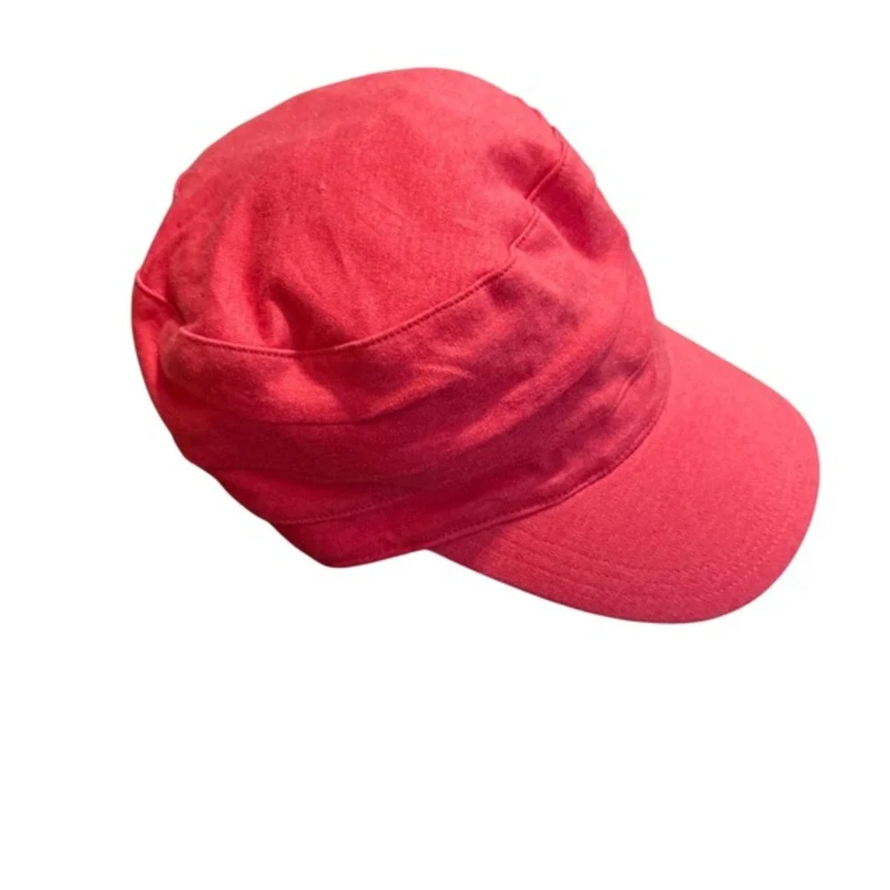 Y2K Carhartt Cadet Hat Cap Coral Pink Paris Hilton Bratz Grunge Military Style‎